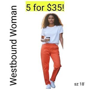 Westbound Woman Bright Salmon Pink Stretch Denim Jeans Sale 5 for 35